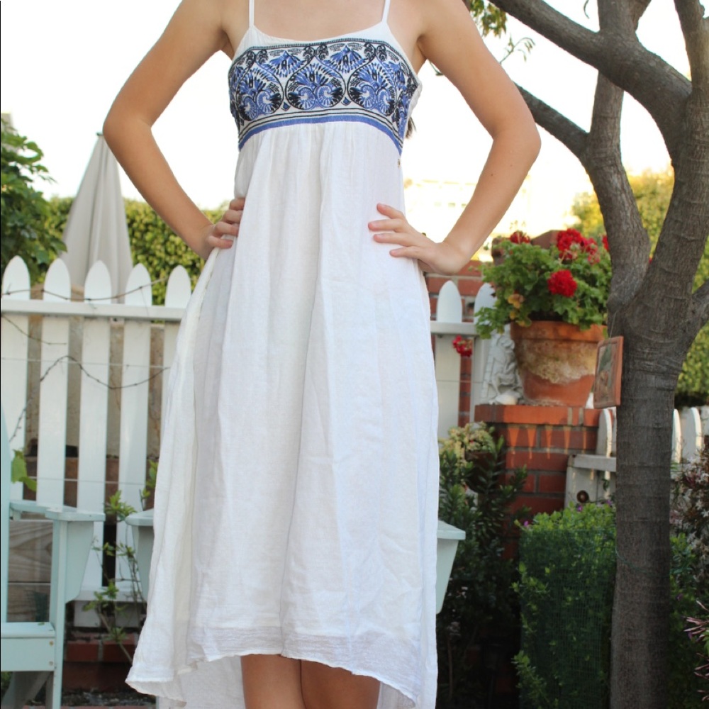 Roxy Embroidered Midi Dress